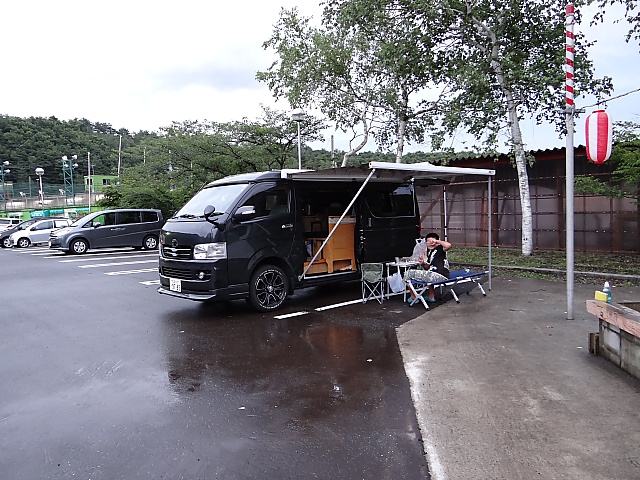 東北 車中泊旅行6日間 その３ バンコン車中泊 ハイエース マヨルカ バンテック